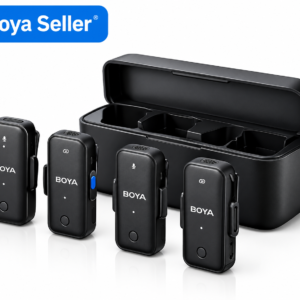 BOYA BY-V4 4-Channel Wireless Microphone – 4 TX + Receiver + Charging Case